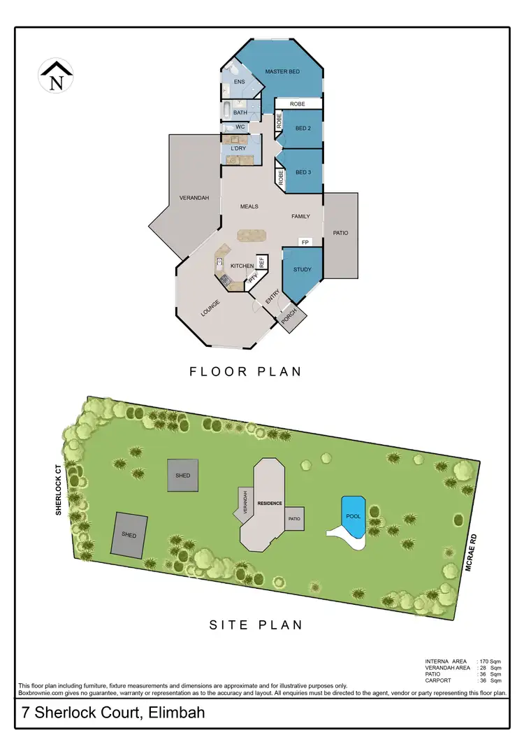 Floorplan of Homely rural property listing, 7 Sherlock Court, Elimbah QLD 4516