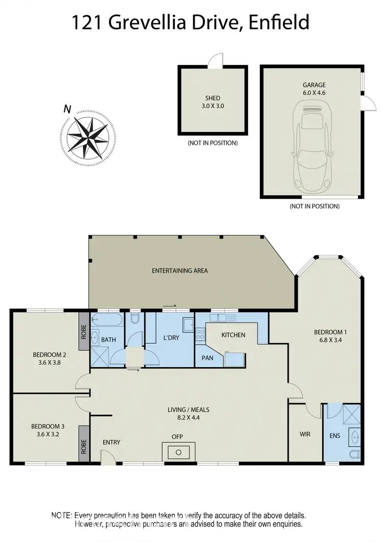 Floorplan of Homely house listing, 121 Grevillea Drive, Enfield VIC 3352
