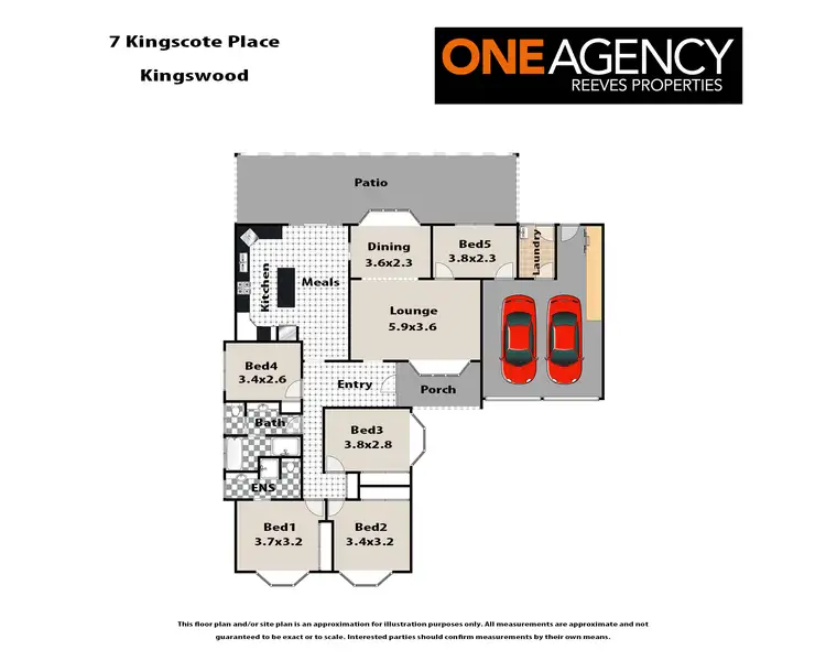 Floorplan of Homely house listing, 7 Kingscote Place, Kingswood NSW 2747