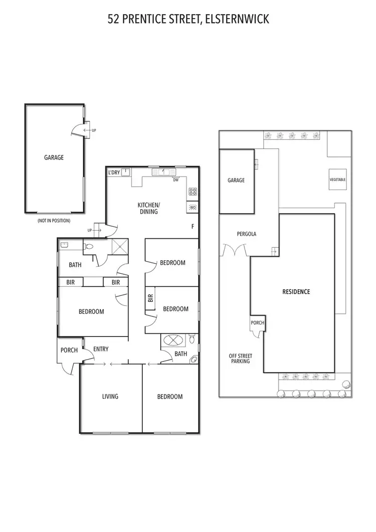 Floorplan of Homely house listing, 52 Prentice Street, Elsternwick VIC 3185
