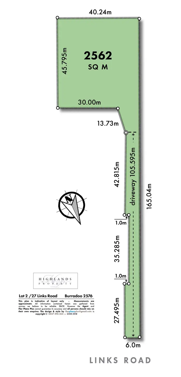 Floorplan of Homely land listing, Proposed/Lot 2, 27 Links Road, Burradoo NSW 2576