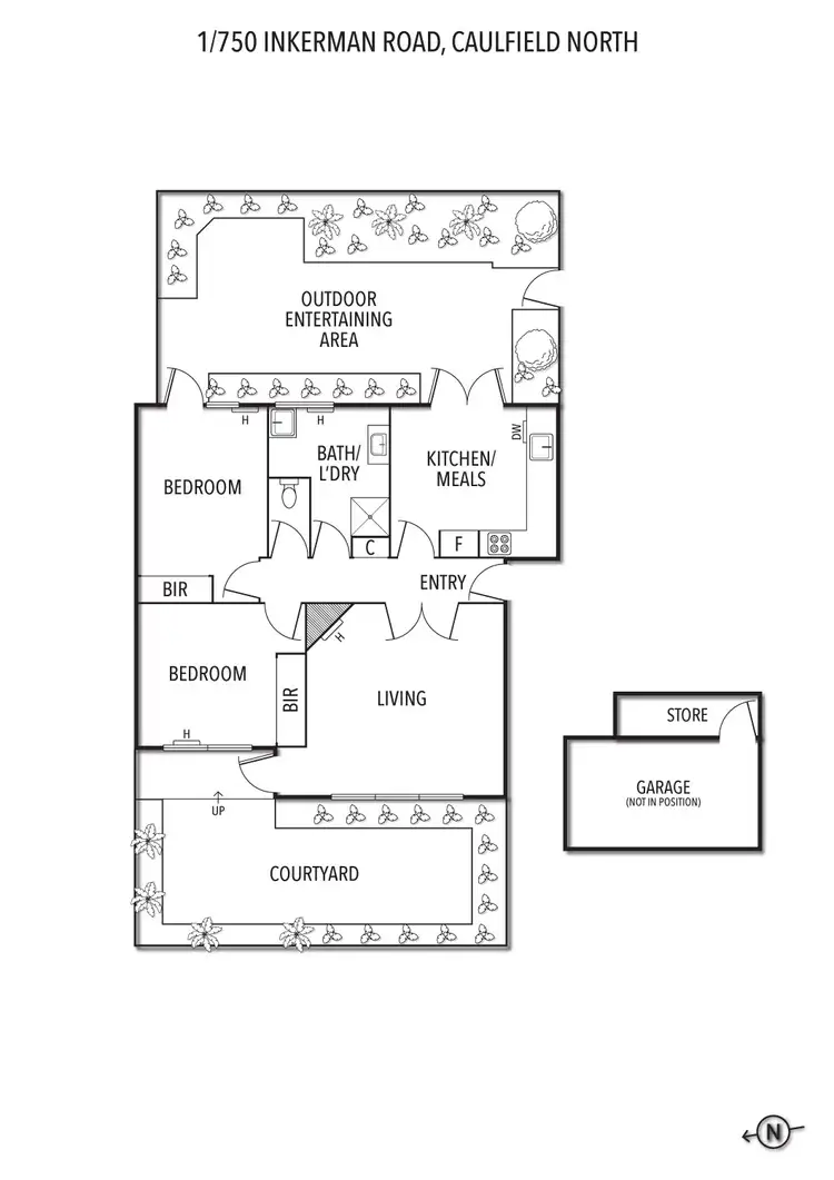 Floorplan of Homely apartment listing, 1/750 Inkerman Road, Caulfield North VIC 3161