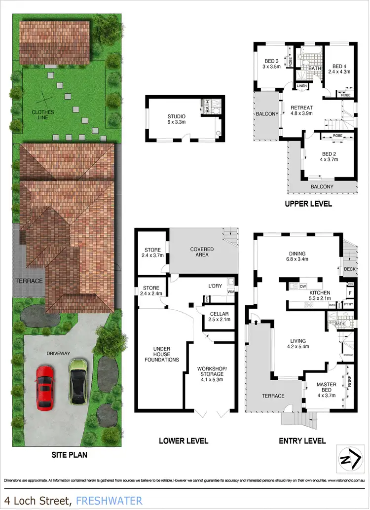 Floorplan of Homely house listing, 4 Loch Street, Freshwater NSW 2096