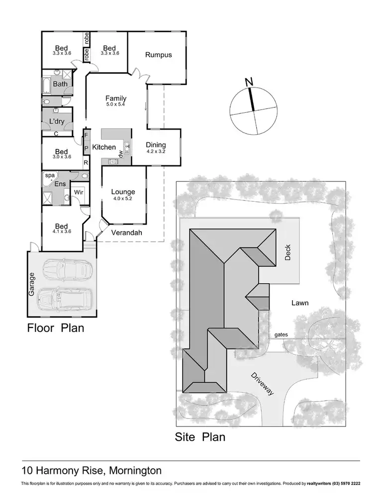 Floorplan of Homely house listing, 10 Harmony Rise, Mornington VIC 3931