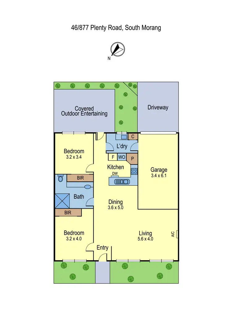 Floorplan of Homely retirement listing, 46/877 Plenty Road, South Morang VIC 3752