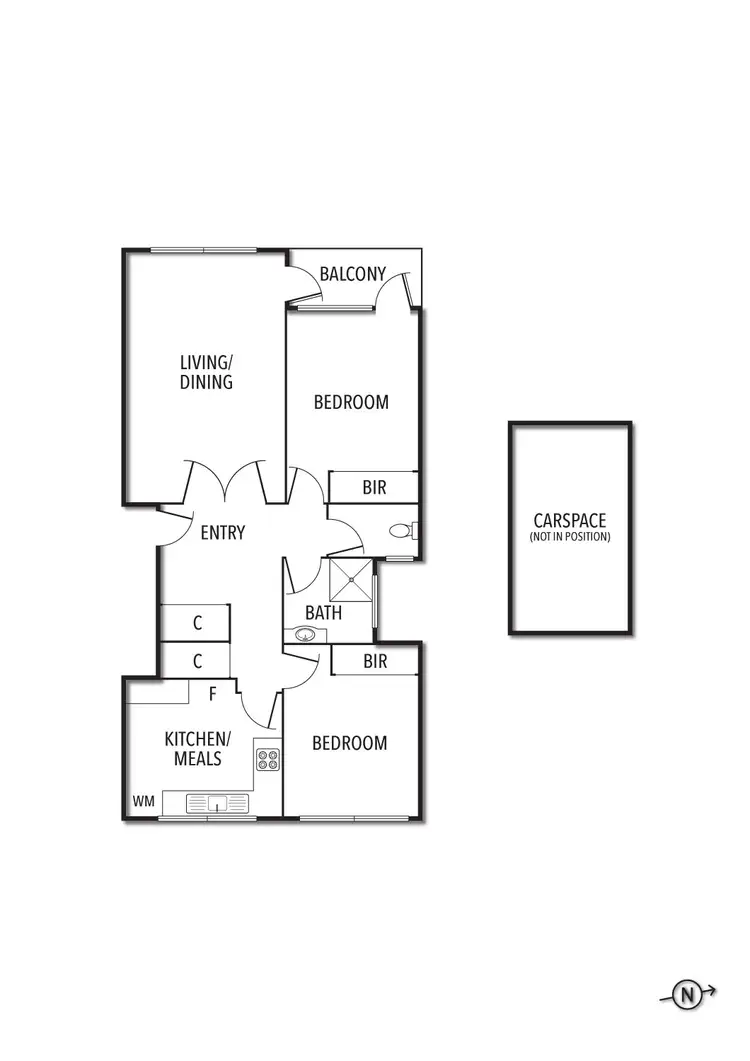 Floorplan of Homely apartment listing, 24/9 Meadow Street, St Kilda East VIC 3183