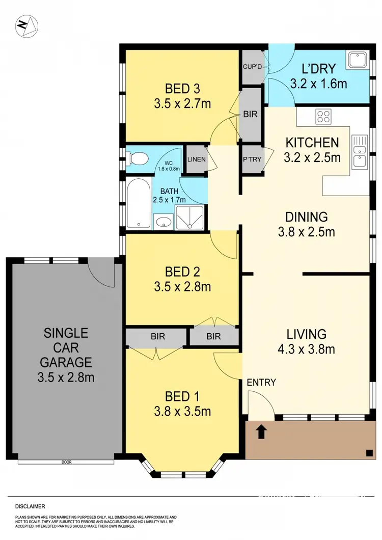 Floorplan of Homely townhouse listing, 1/1326 Geelong Road, Mount Clear VIC 3350