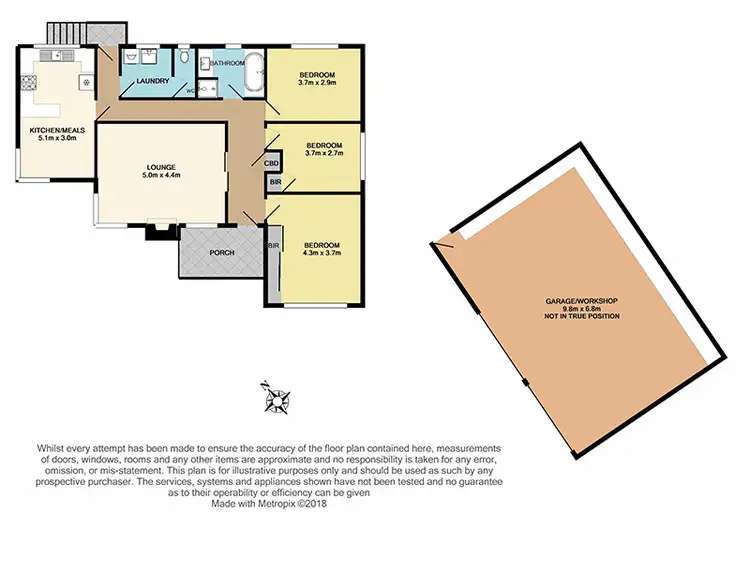 Floorplan of Homely house listing, 3 Elrona Court, Pakenham VIC 3810