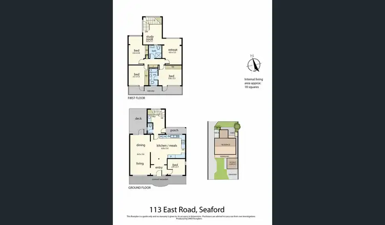 Floorplan of Homely townhouse listing, 1/113 East Road, Seaford VIC 3198