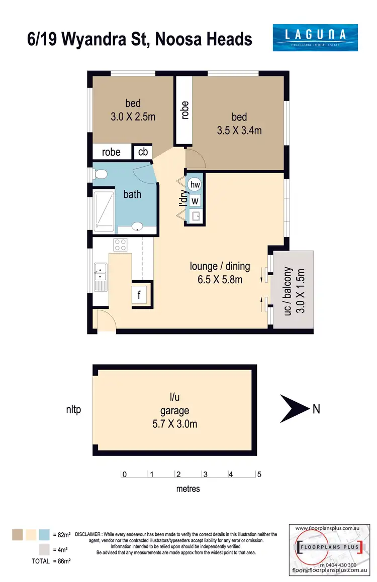 Floorplan of Homely unit listing, 6/19 Wyandra Street, Noosa Heads QLD 4567