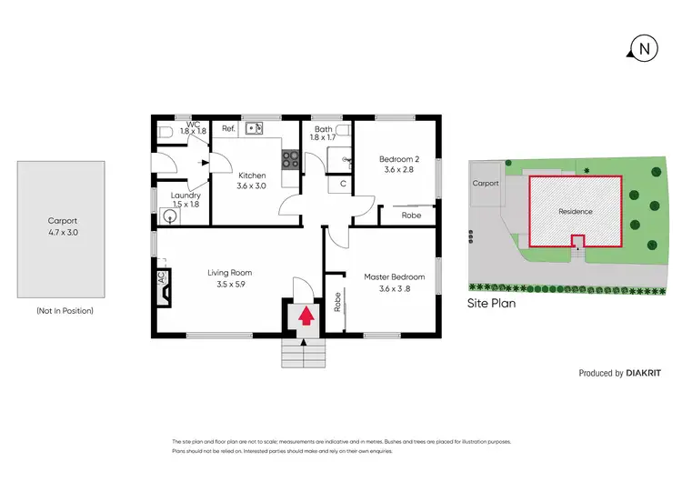 Floorplan of Homely unit listing, 1/32 Melinga Crescent, Chadstone VIC 3148