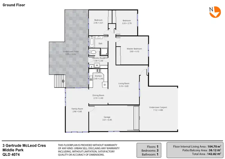 Floorplan of Homely house listing, 3 Gertrude McLeod Crescent, Middle Park QLD 4074
