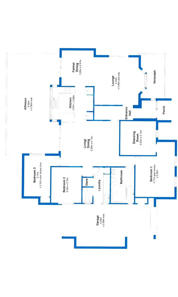 Floorplan of Homely house listing, 1 Macnish Close, Bunbury WA 6230