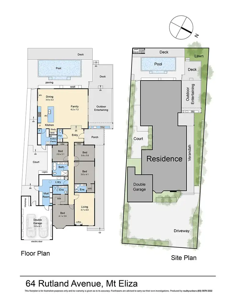 Floorplan of Homely house listing, 64 Rutland Avenue, Mount Eliza VIC 3930