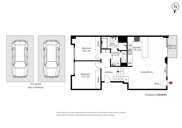 Floorplan of Homely apartment listing, 9/3 Lytton Street, Carlton VIC 3053