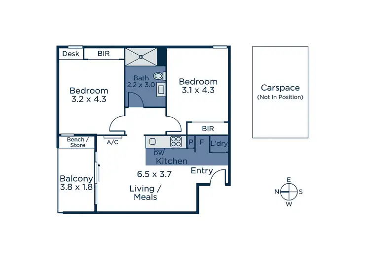 Floorplan of Homely apartment listing, 1/227B Colombo Street, Mitcham VIC 3132