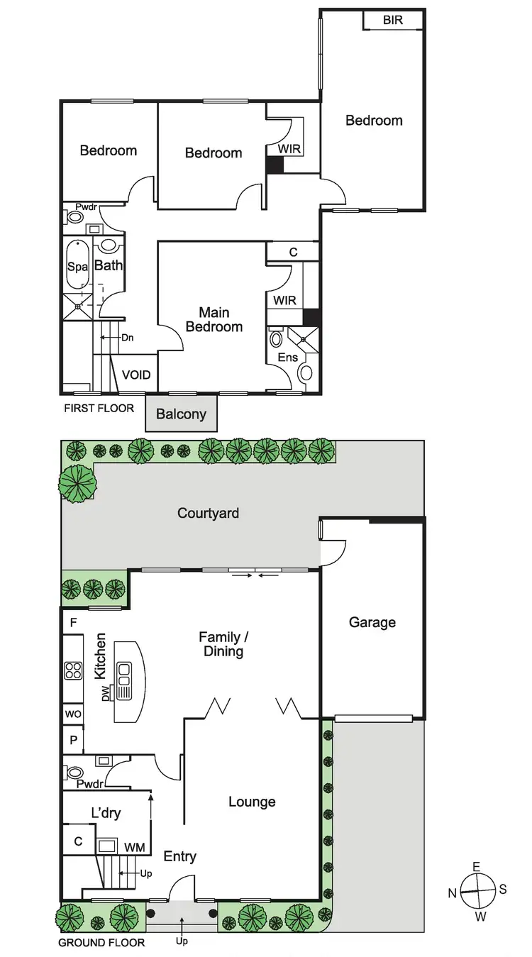 Floorplan of Homely townhouse listing, 4/37-41 Milburn Grove, St Kilda East VIC 3183