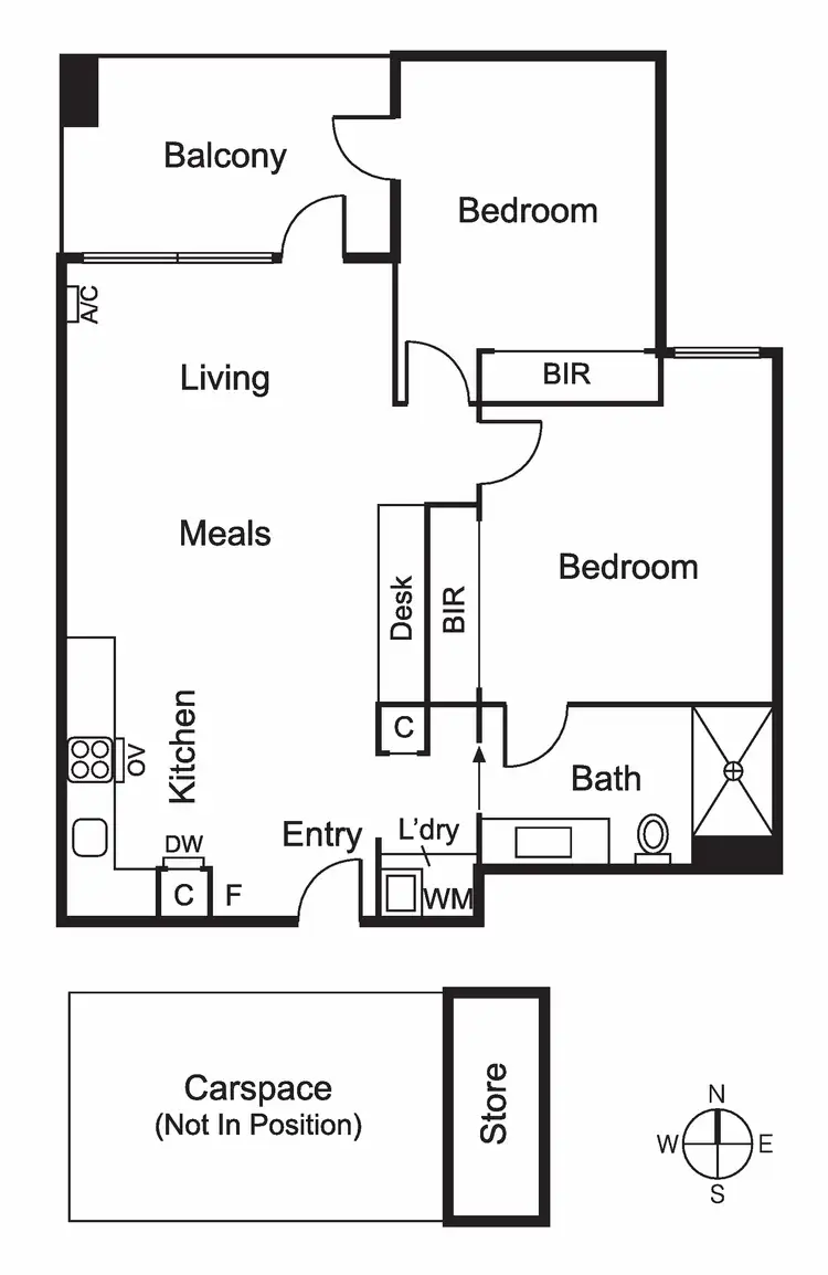 Floorplan of Homely apartment listing, 108/131 Acland Street, St Kilda VIC 3182