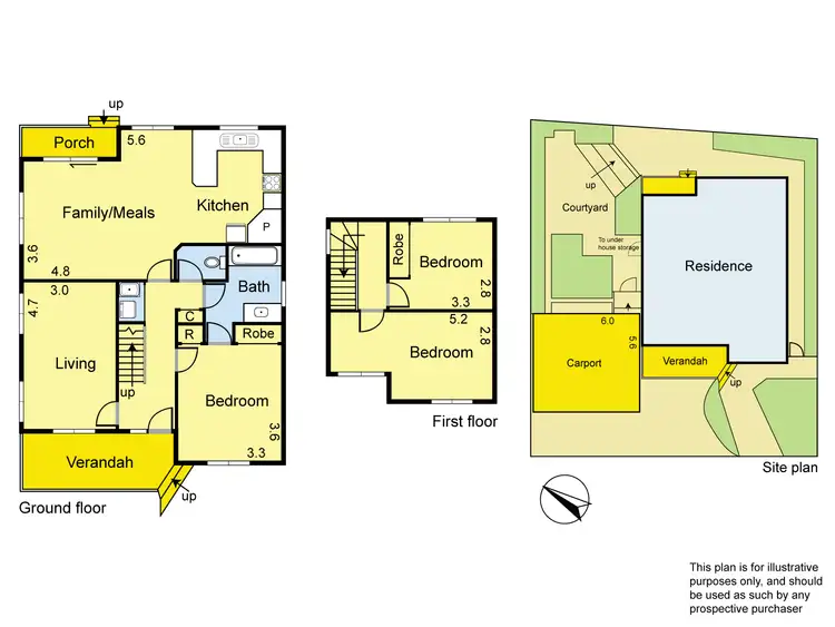 Floorplan of Homely townhouse listing, 3/12 Dering Street, Diamond Creek VIC 3089
