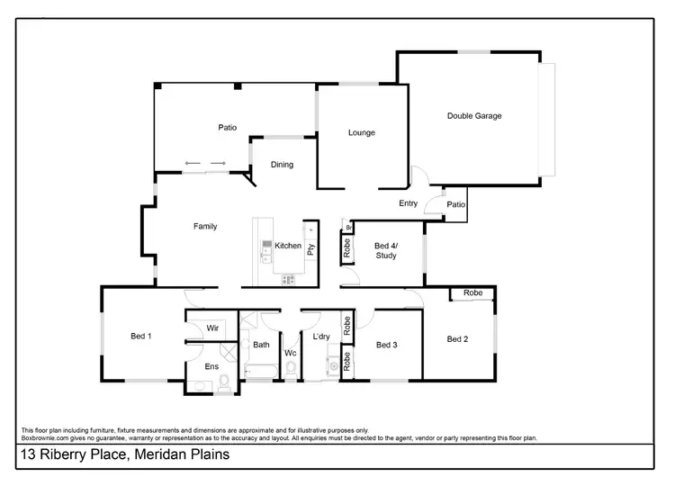 Floorplan of Homely house listing, 13 Riberry Place, Meridan Plains QLD 4551