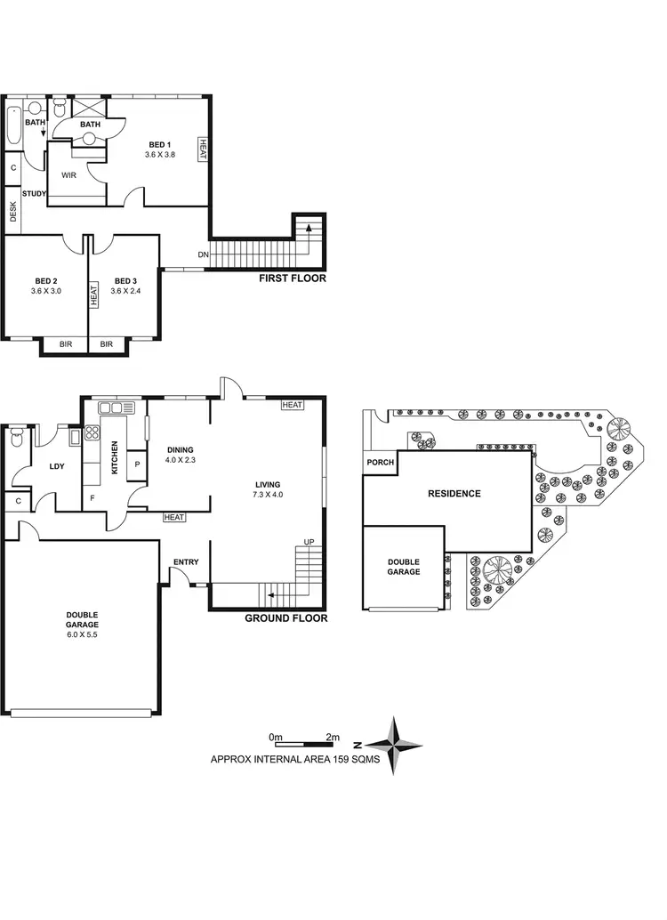Floorplan of Homely townhouse listing, 3/54 Sackville Street, Kew VIC 3101