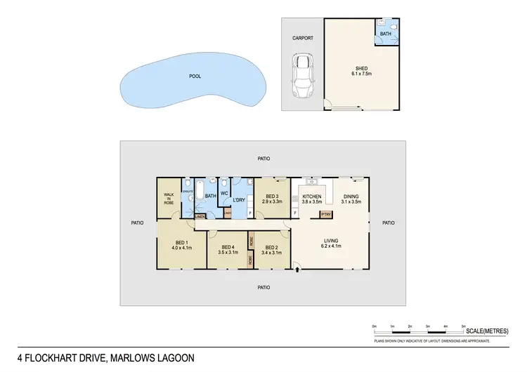 Floorplan of Homely house listing, 4 Flockhart Drive, Marlow Lagoon NT 830
