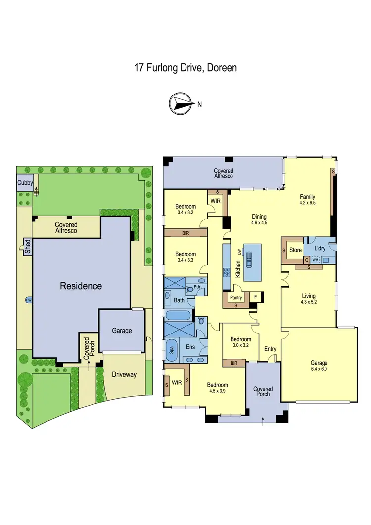 Floorplan of Homely house listing, 17 Furlong Drive, Doreen VIC 3754
