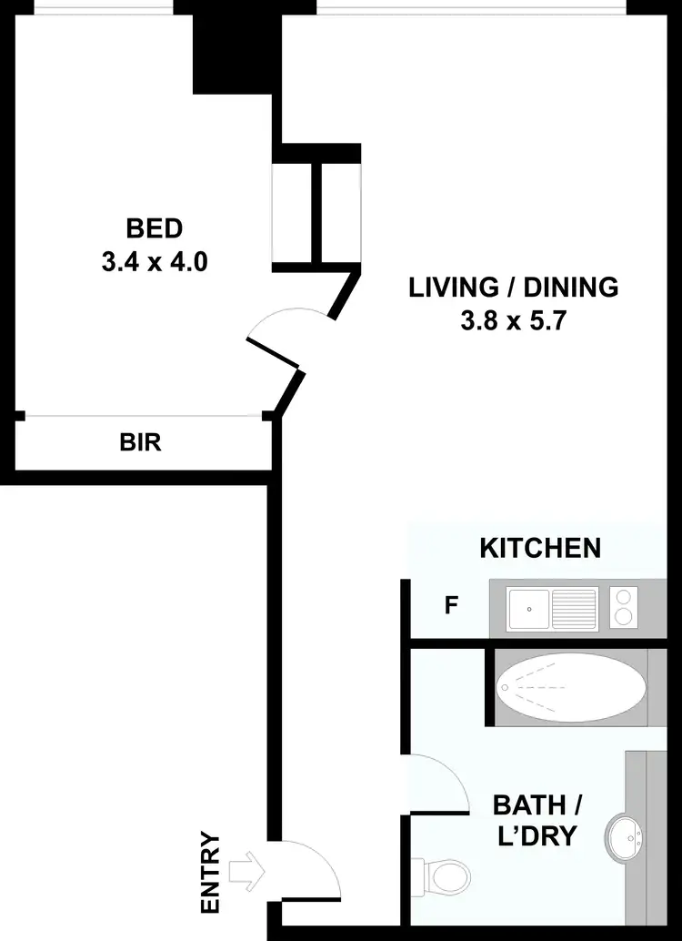 Floorplan of Homely apartment listing, 510/250 Elizabeth Street, Melbourne VIC 3000