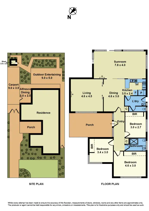 Floorplan of Homely house listing, 5 Martin Court, Seaholme VIC 3018