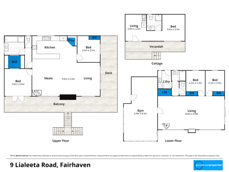 Floorplan of Homely house listing, 9 Lialeeta Road, Fairhaven VIC 3231