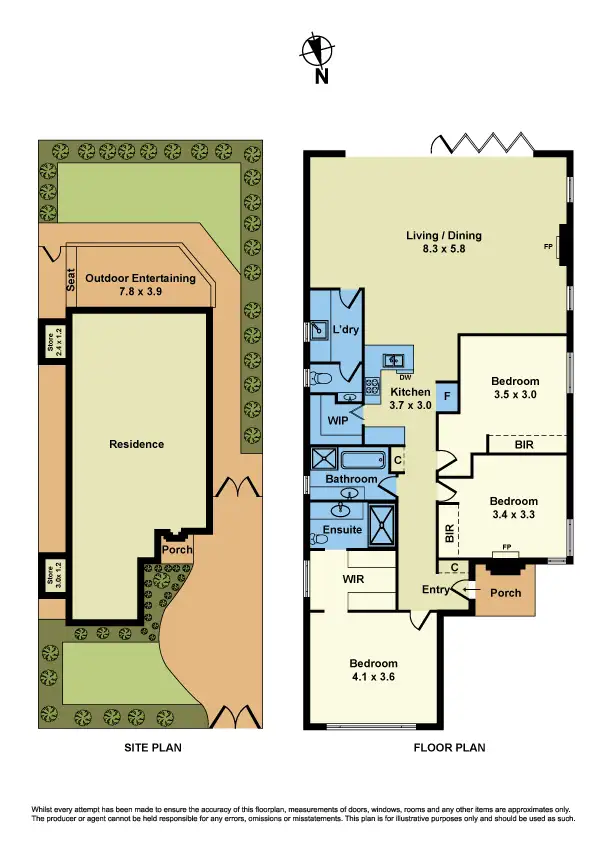 Floorplan of Homely house listing, 63 Agg Street, Newport VIC 3015