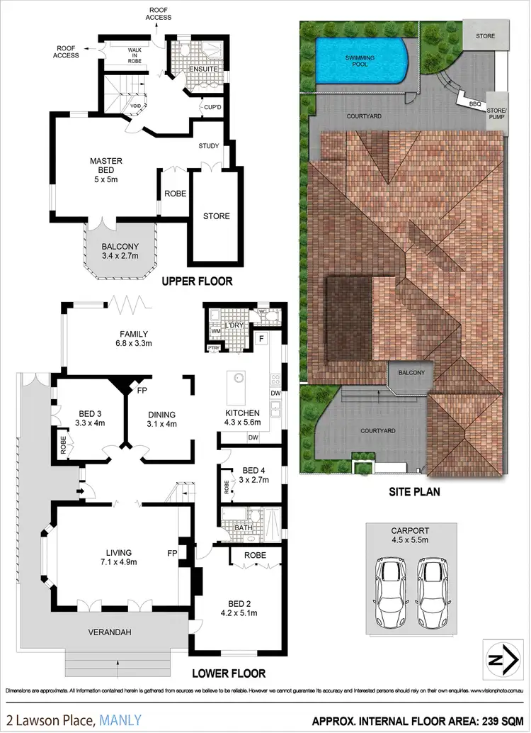 Floorplan of Homely house listing, 2 Lawson Place, Manly NSW 2095