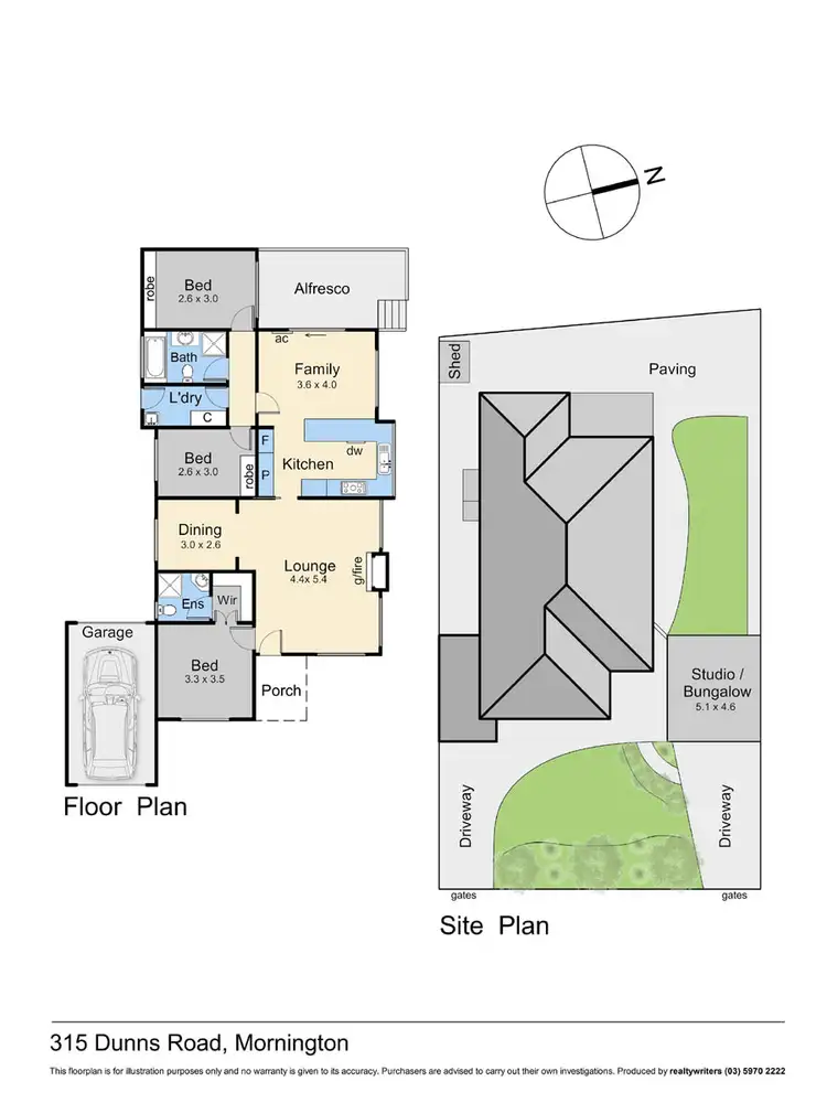 Floorplan of Homely house listing, 315 Dunns Road, Mornington VIC 3931