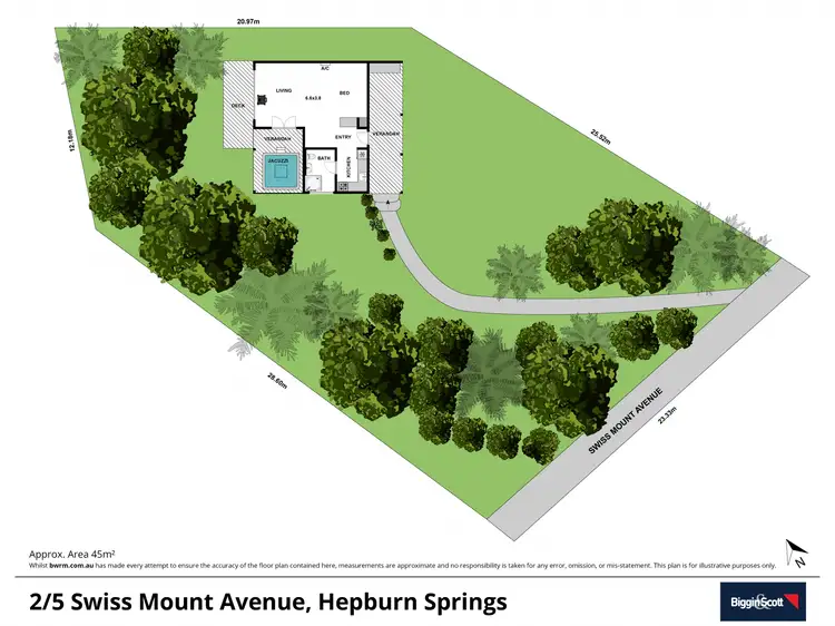 Floorplan of Homely house listing, 2/5 Swiss Mount Avenue, Hepburn Springs VIC 3461