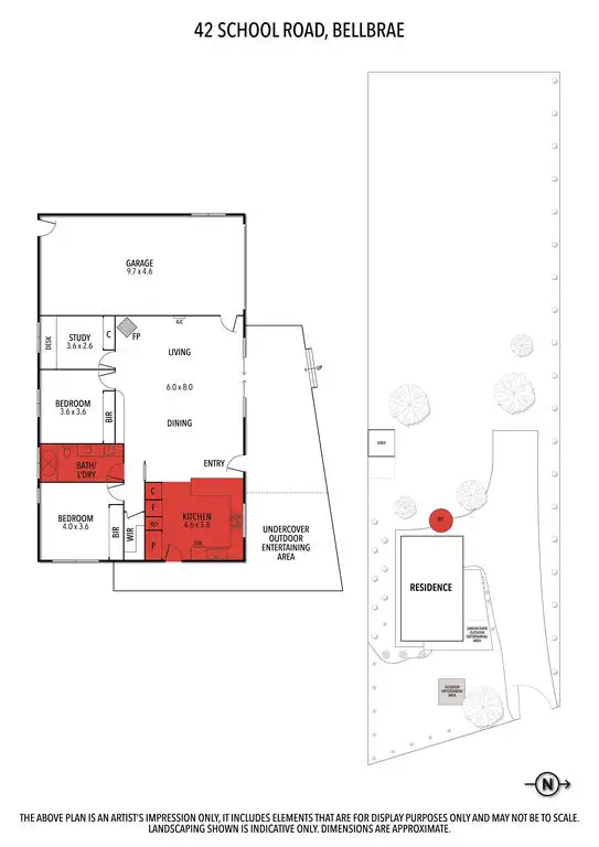 Floorplan of Homely house listing, 42 School Road, Bellbrae VIC 3228