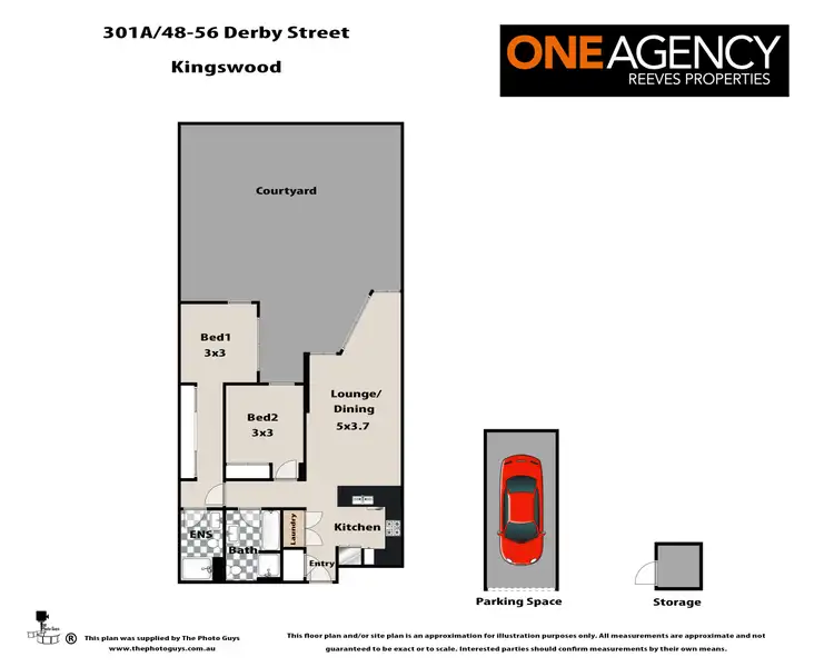 Floorplan of Homely apartment listing, 3B/48-56 Derby Street, Kingswood NSW 2747