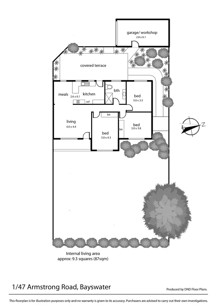 Floorplan of Homely unit listing, 1/47 Armstrong Road, Bayswater VIC 3153