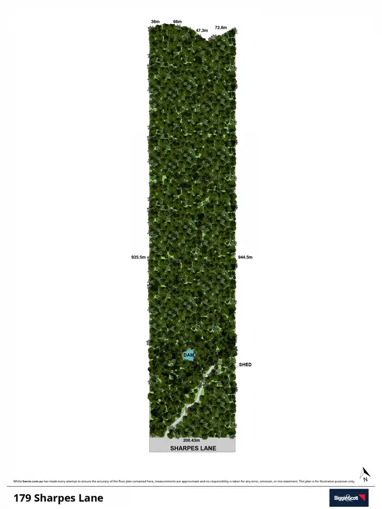 Floorplan of Homely land listing, 179 Sharpes Lane, Glenlyon VIC 3461