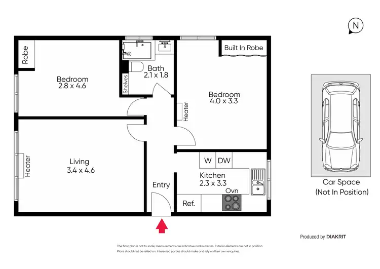 Floorplan of Homely unit listing, 8/45 Robe Street, St Kilda VIC 3182