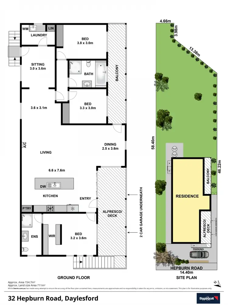 Floorplan of Homely house listing, 32 Hepburn Road, Daylesford VIC 3460