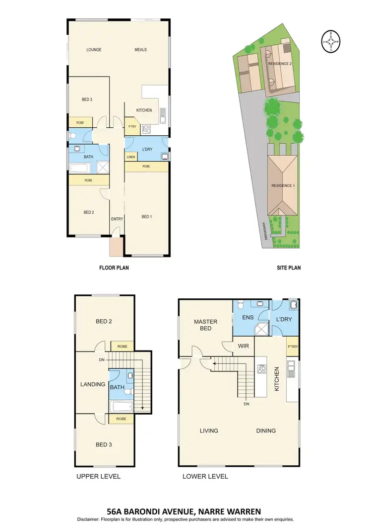 Floorplan of Homely house listing, 56 Barondi Avenue, Narre Warren VIC 3805