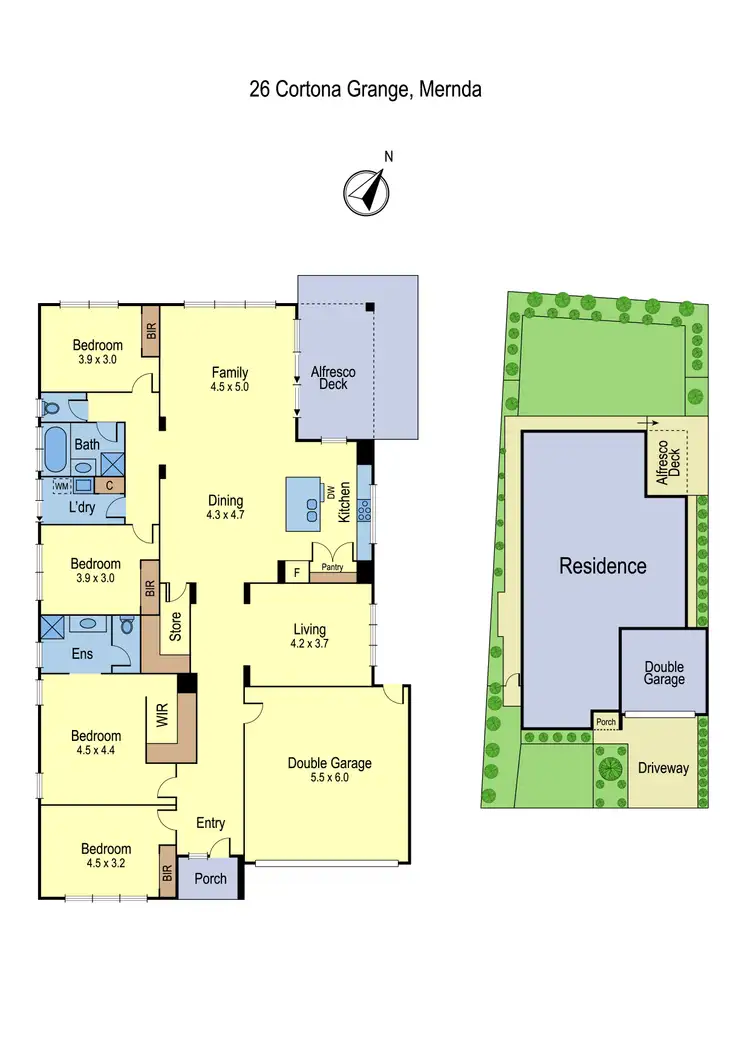Floorplan of Homely house listing, 26 Cortona Grange, Mernda VIC 3754