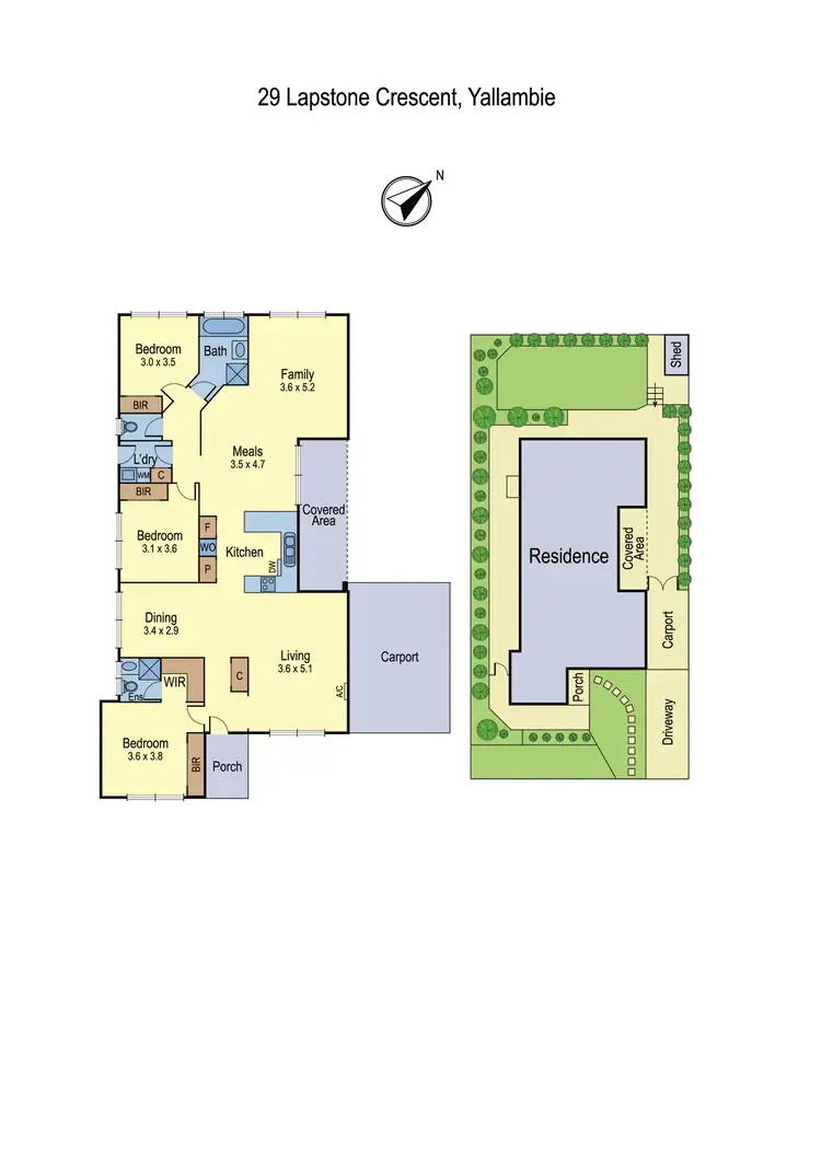 Floorplan of Homely house listing, 29 Lapstone Crescent, Yallambie VIC 3085