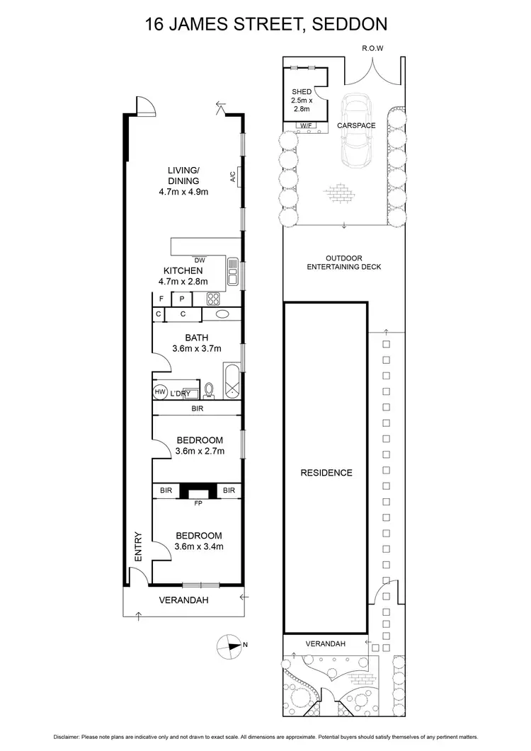 Floorplan of Homely house listing, 16 James Street, Seddon VIC 3011