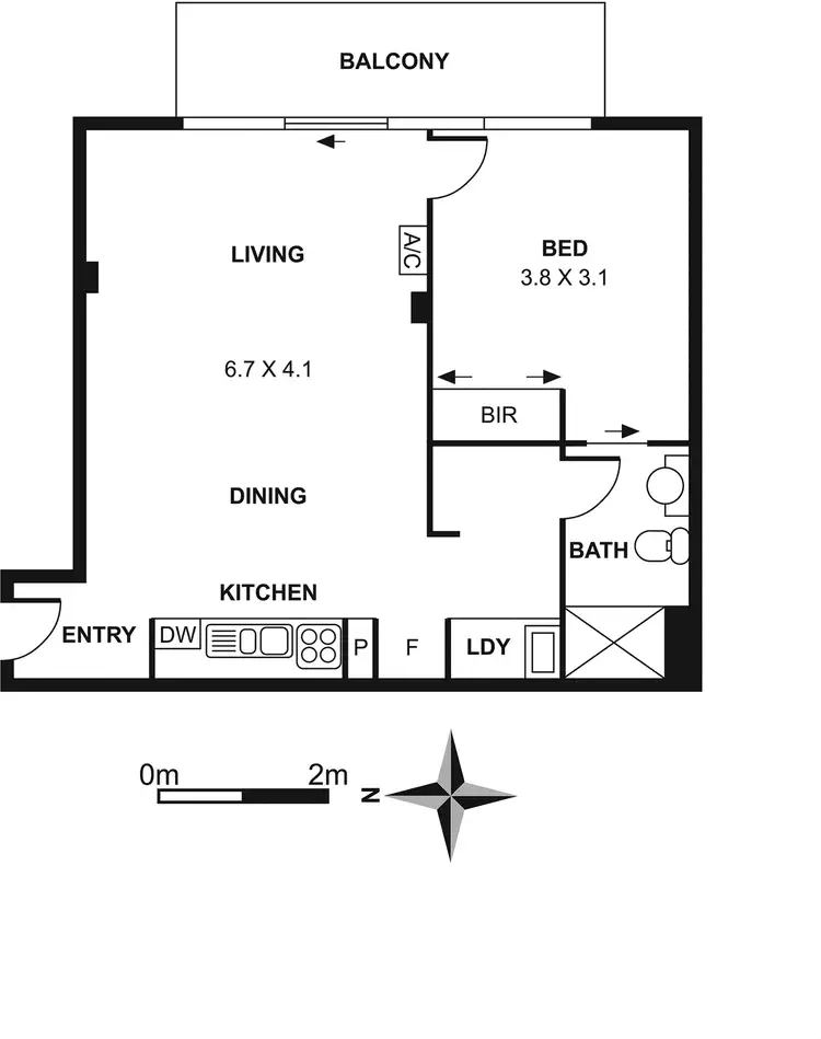 Floorplan of Homely apartment listing, 108/33 Wills Street, Melbourne VIC 3000