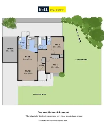 Floorplan of Homely unit listing, 1/45-47 Clarke Street, Lilydale VIC 3140