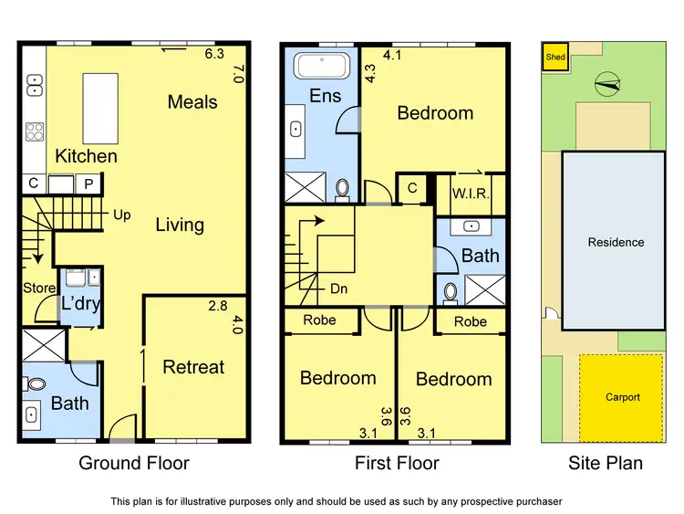 Floorplan of Homely townhouse listing, 11 Surrey Court, Bundoora VIC 3083