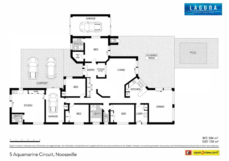 Floorplan of Homely house listing, 5 Aquamarine Circuit, Noosaville QLD 4566