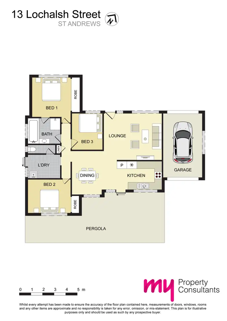 Floorplan of Homely house listing, 13 Lochalsh Street, St Andrews NSW 2566