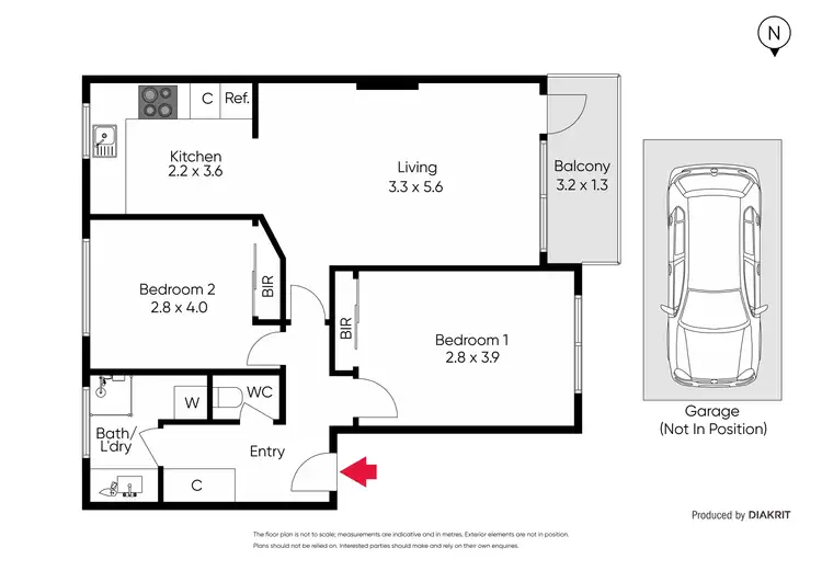 Floorplan of Homely apartment listing, 4/24 Fulton Street, St Kilda East VIC 3183
